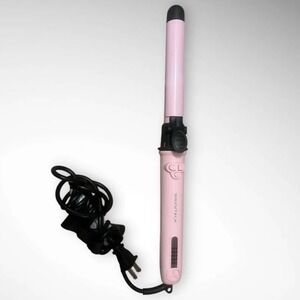 WAVYTALK Pink 1" Automatic Rotating Curling Iron For Effortless Waves